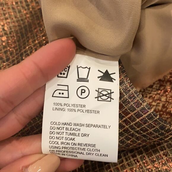 Ladakh rose gold mini dress - Picture 4 of 4